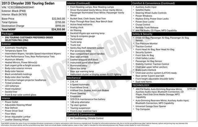 2013 Chrysler 200 Touring