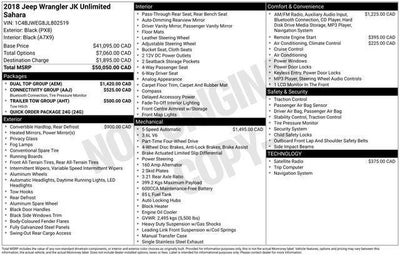 2018 Jeep Wrangler JK Unlimited Sahara