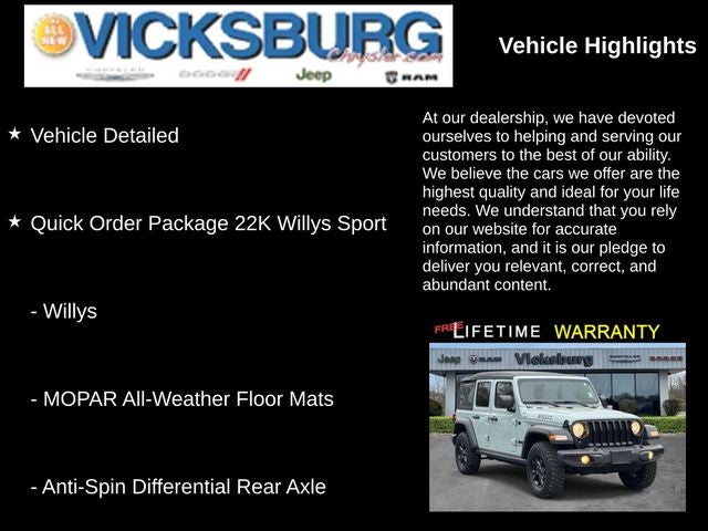 2023 Jeep Wrangler 4-Door Willys Sport 4x4