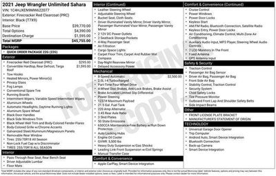 2021 Jeep Wrangler Unlimited Sahara 4x4