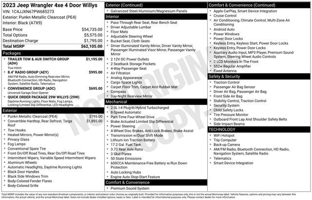 2023 Jeep Wrangler 4xe 4x4
