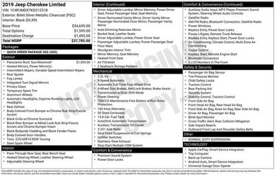 2019 Jeep Cherokee Limited