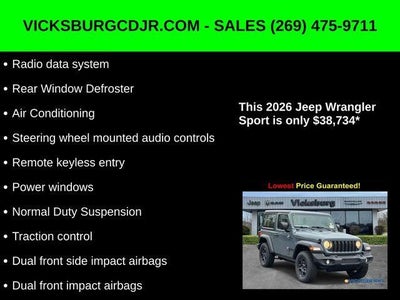 2026 Jeep Wrangler WRANGLER 2-DOOR SPORT