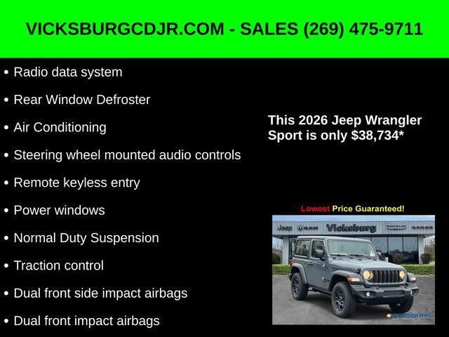 2026 Jeep Wrangler WRANGLER 2-DOOR SPORT