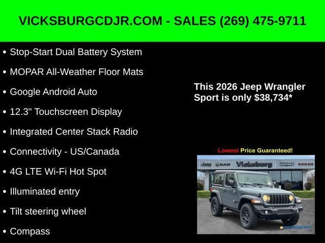 2026 Jeep Wrangler WRANGLER 2-DOOR SPORT