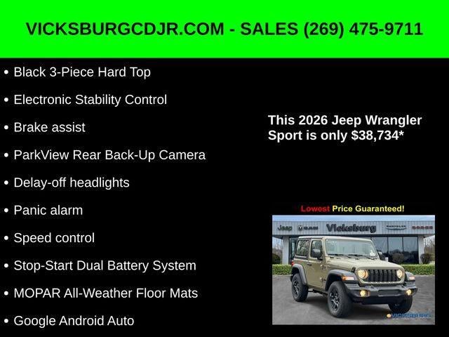 2026 Jeep Wrangler WRANGLER 2-DOOR SPORT