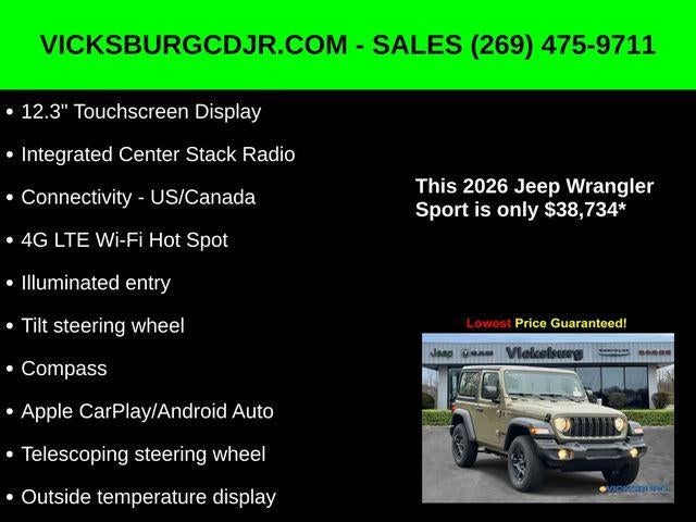 2026 Jeep Wrangler WRANGLER 2-DOOR SPORT