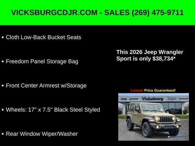 2026 Jeep Wrangler WRANGLER 2-DOOR SPORT