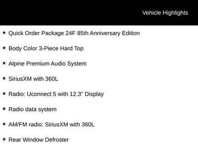 2026 Jeep Wrangler WRANGLER 4-DOOR 85TH ANNIVERSARY EDITION