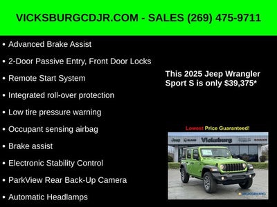 2025 Jeep Wrangler WRANGLER 4-DOOR SPORT S