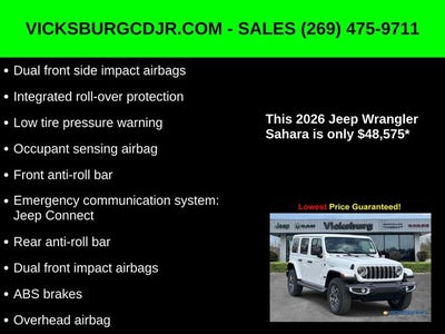 2026 Jeep Wrangler WRANGLER 4-DOOR SAHARA