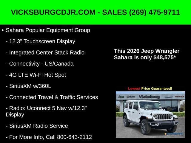 2026 Jeep Wrangler WRANGLER 4-DOOR SAHARA
