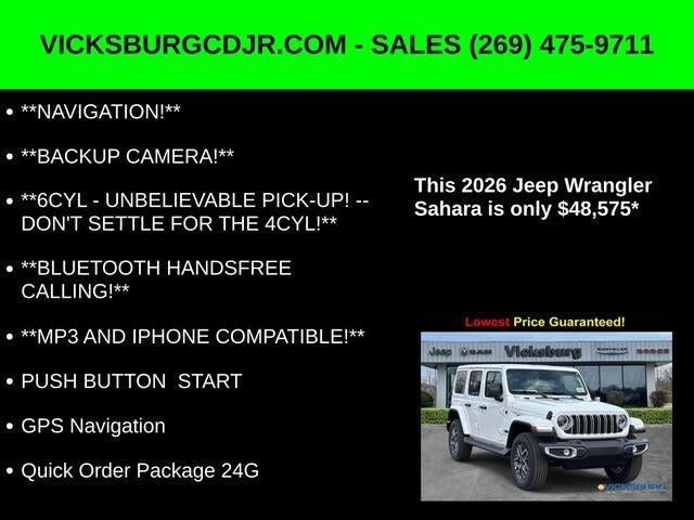 2026 Jeep Wrangler WRANGLER 4-DOOR SAHARA