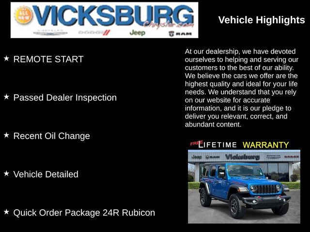 2024 Jeep Wrangler 4-Door Rubicon 4x4