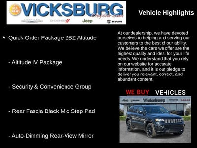 2018 Jeep Grand Cherokee Altitude 4x2