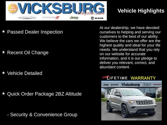 2020 Jeep Grand Cherokee Altitude 4x4