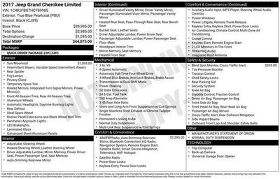 2017 Jeep Grand Cherokee Limited 4x4