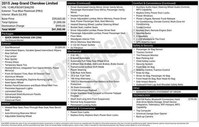 2015 Jeep Grand Cherokee Limited