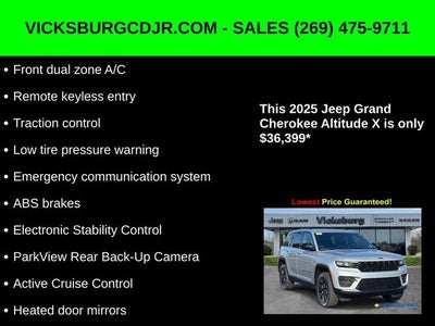 2025 Jeep Grand Cherokee GRAND CHEROKEE ALTITUDE X 4X4