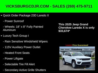 2025 Jeep Grand Cherokee GRAND CHEROKEE LAREDO X 4X4