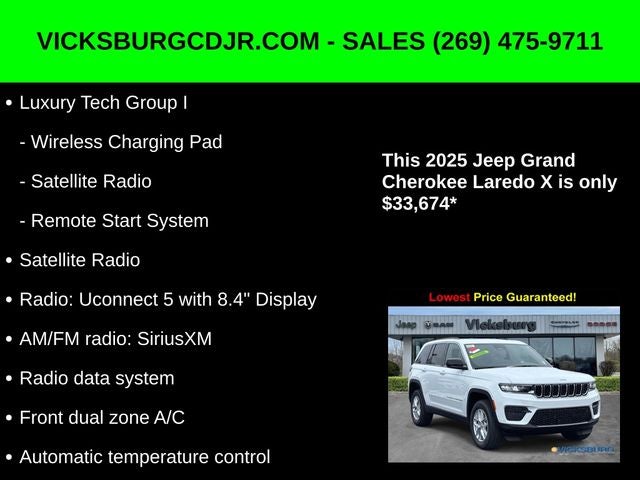 2025 Jeep Grand Cherokee GRAND CHEROKEE LAREDO X 4X4