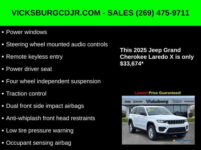 2025 Jeep Grand Cherokee GRAND CHEROKEE LAREDO X 4X4