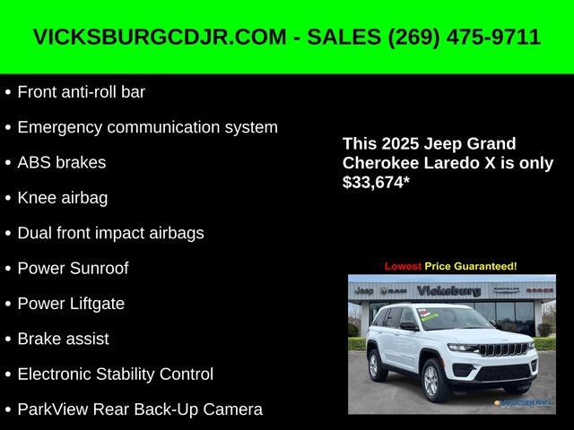 2025 Jeep Grand Cherokee GRAND CHEROKEE LAREDO X 4X4