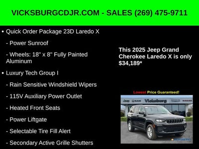 2025 Jeep Grand Cherokee GRAND CHEROKEE LAREDO X 4X4