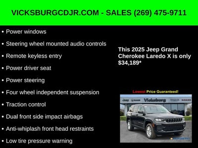 2025 Jeep Grand Cherokee GRAND CHEROKEE LAREDO X 4X4