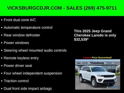 2025 Jeep Grand Cherokee GRAND CHEROKEE LAREDO 4X4