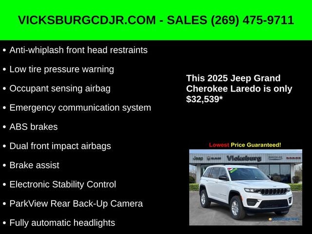 2025 Jeep Grand Cherokee GRAND CHEROKEE LAREDO 4X4