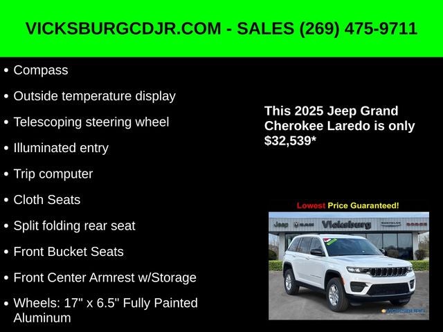 2025 Jeep Grand Cherokee GRAND CHEROKEE LAREDO 4X4