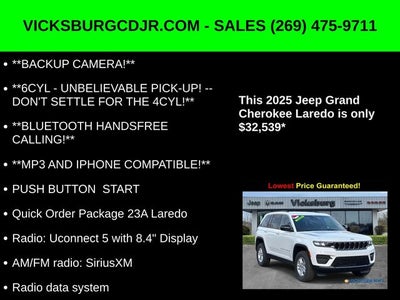 2025 Jeep Grand Cherokee GRAND CHEROKEE LAREDO 4X4