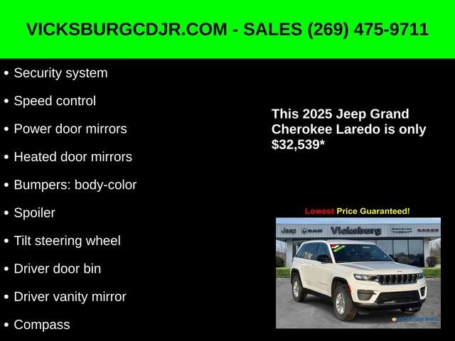 2025 Jeep Grand Cherokee GRAND CHEROKEE LAREDO 4X4