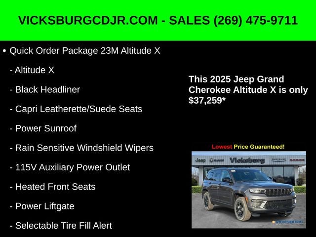 2025 Jeep Grand Cherokee GRAND CHEROKEE ALTITUDE X 4X4
