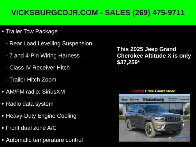 2025 Jeep Grand Cherokee GRAND CHEROKEE ALTITUDE X 4X4