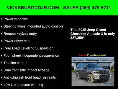 2025 Jeep Grand Cherokee GRAND CHEROKEE ALTITUDE X 4X4