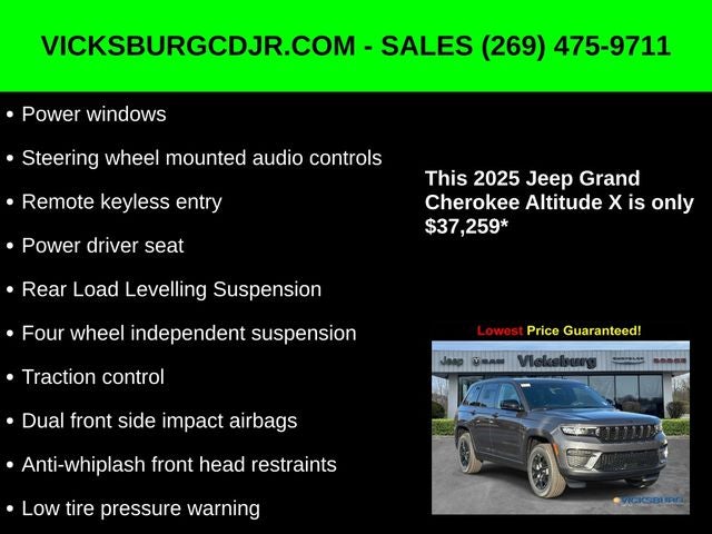 2025 Jeep Grand Cherokee GRAND CHEROKEE ALTITUDE X 4X4