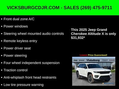 2025 Jeep Grand Cherokee GRAND CHEROKEE ALTITUDE X 4X4