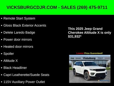 2025 Jeep Grand Cherokee GRAND CHEROKEE ALTITUDE X 4X4