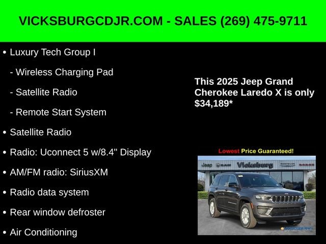 2025 Jeep Grand Cherokee GRAND CHEROKEE LAREDO X 4X4