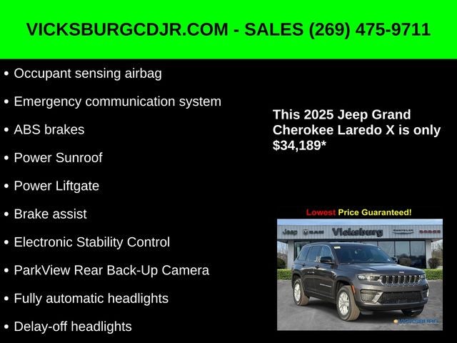 2025 Jeep Grand Cherokee GRAND CHEROKEE LAREDO X 4X4