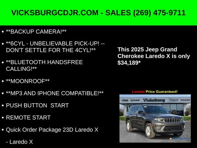 2025 Jeep Grand Cherokee GRAND CHEROKEE LAREDO X 4X4