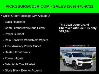 2025 Jeep Grand Cherokee GRAND CHEROKEE ALTITUDE X 4X4