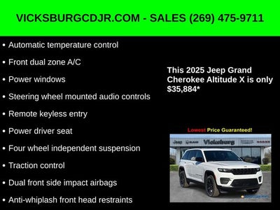 2025 Jeep Grand Cherokee GRAND CHEROKEE ALTITUDE X 4X4