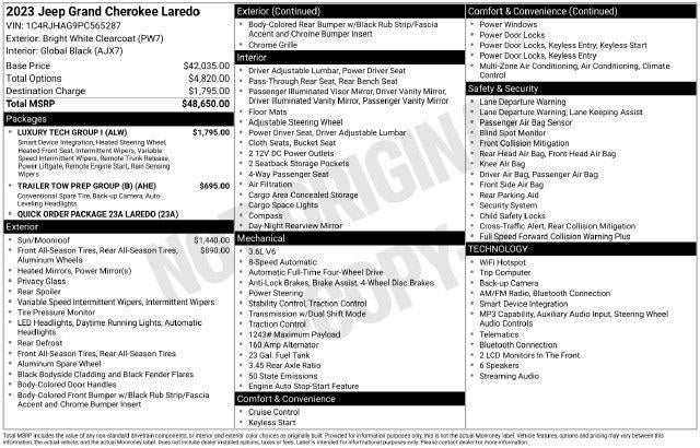 2023 Jeep Grand Cherokee Laredo 4x4