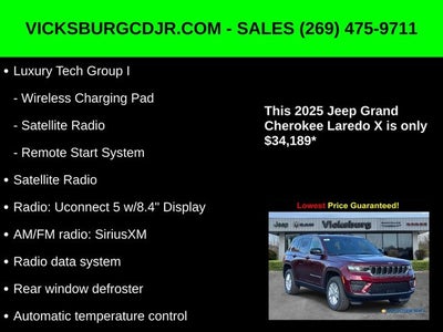 2025 Jeep Grand Cherokee GRAND CHEROKEE LAREDO X 4X4