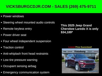 2025 Jeep Grand Cherokee GRAND CHEROKEE LAREDO X 4X4