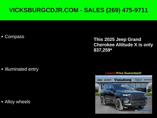2025 Jeep Grand Cherokee GRAND CHEROKEE ALTITUDE X 4X4