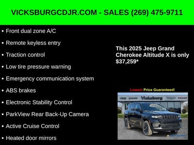 2025 Jeep Grand Cherokee GRAND CHEROKEE ALTITUDE X 4X4